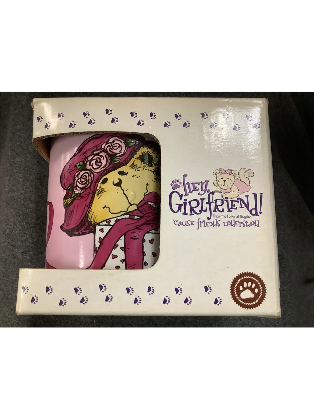 Vintage Boyd's Collection Hey Girlfriend cause friends understand Mug 2005